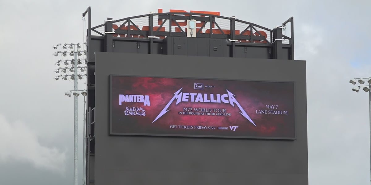 Metallica Concert Tour Announcement at Virginia Tech