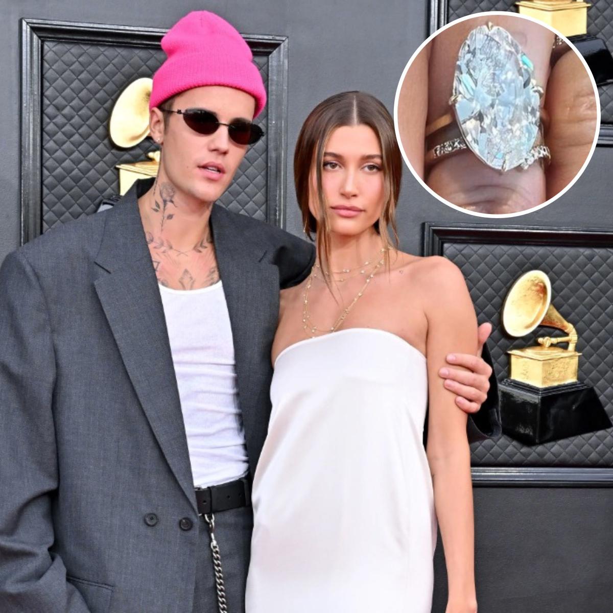 Hailey Bieber Flaunts New Diamond Ring From Justin After Vow Renewal