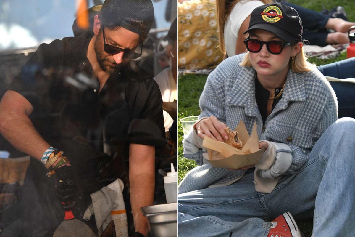 Gigi Hadid and Bradley Cooper Share Cheesesteak Moment at BottleRock Napa Valley Festival