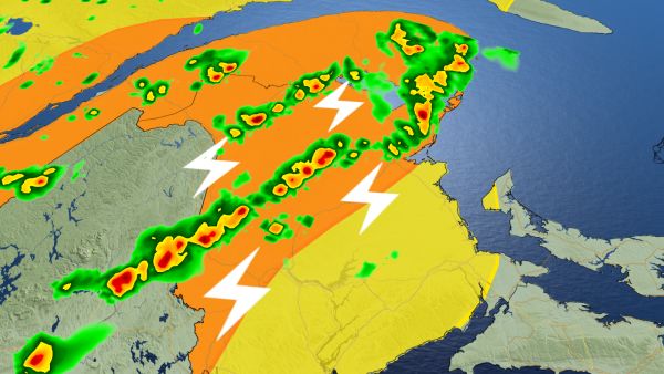 Severe Thunderstorm Warning in Atlantic Canada: Insights on Stormy Weather