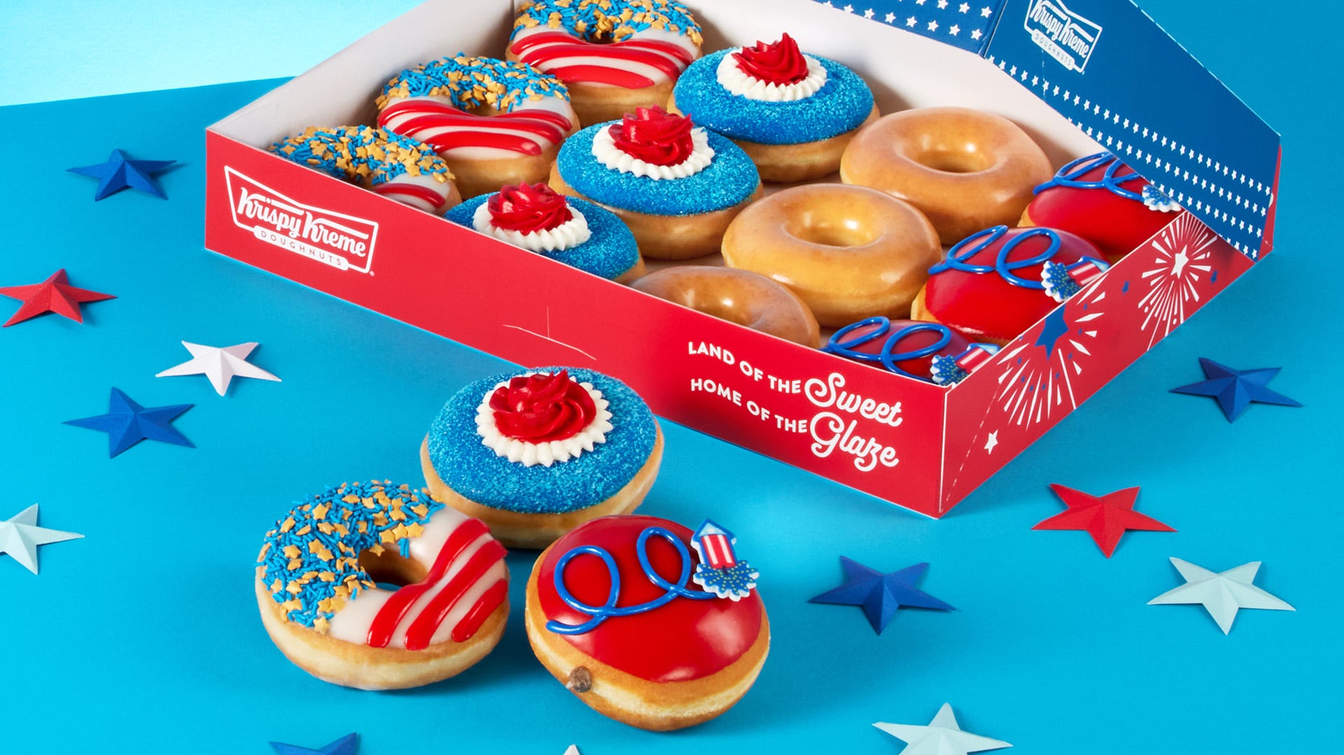 Celebrate Independence Day with Krispy Kreme's Patriotic Donut Collection