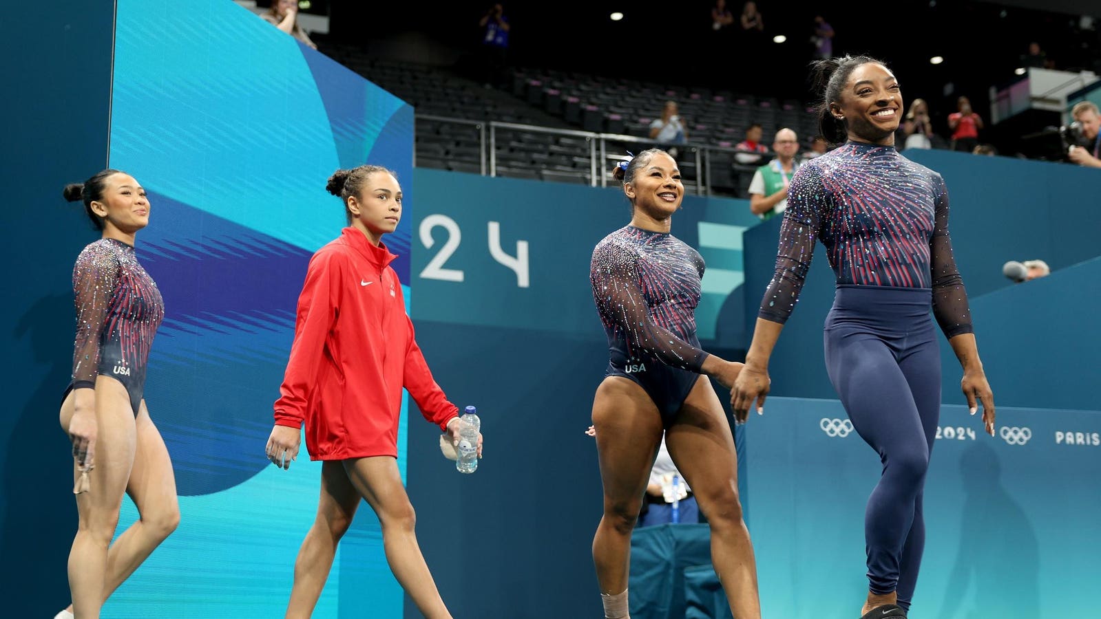 Podium Training Highlights: U.S. Gymnastics Team Prepares for Paris 2024