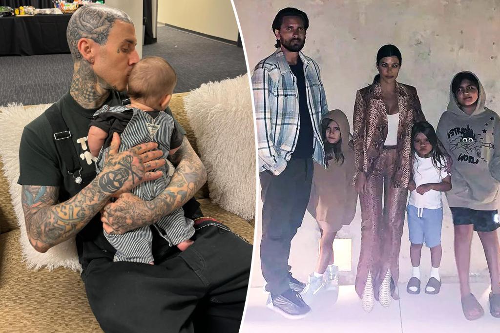 Kourtney Kardashian and Travis Barker Celebrate Father's Day in Style