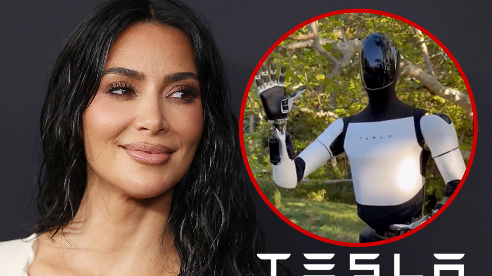 Kim Kardashian's Latest Interaction with Tesla Robot