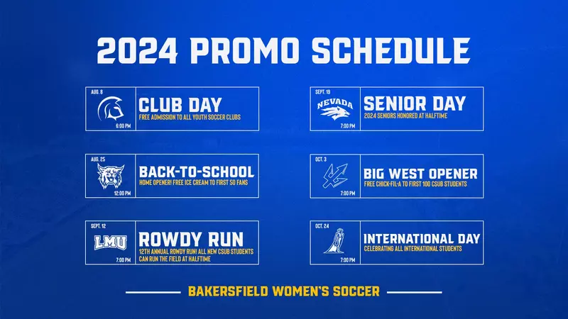 Exciting 2024 Cal State Bakersfield Women's Soccer Schedule Highlights