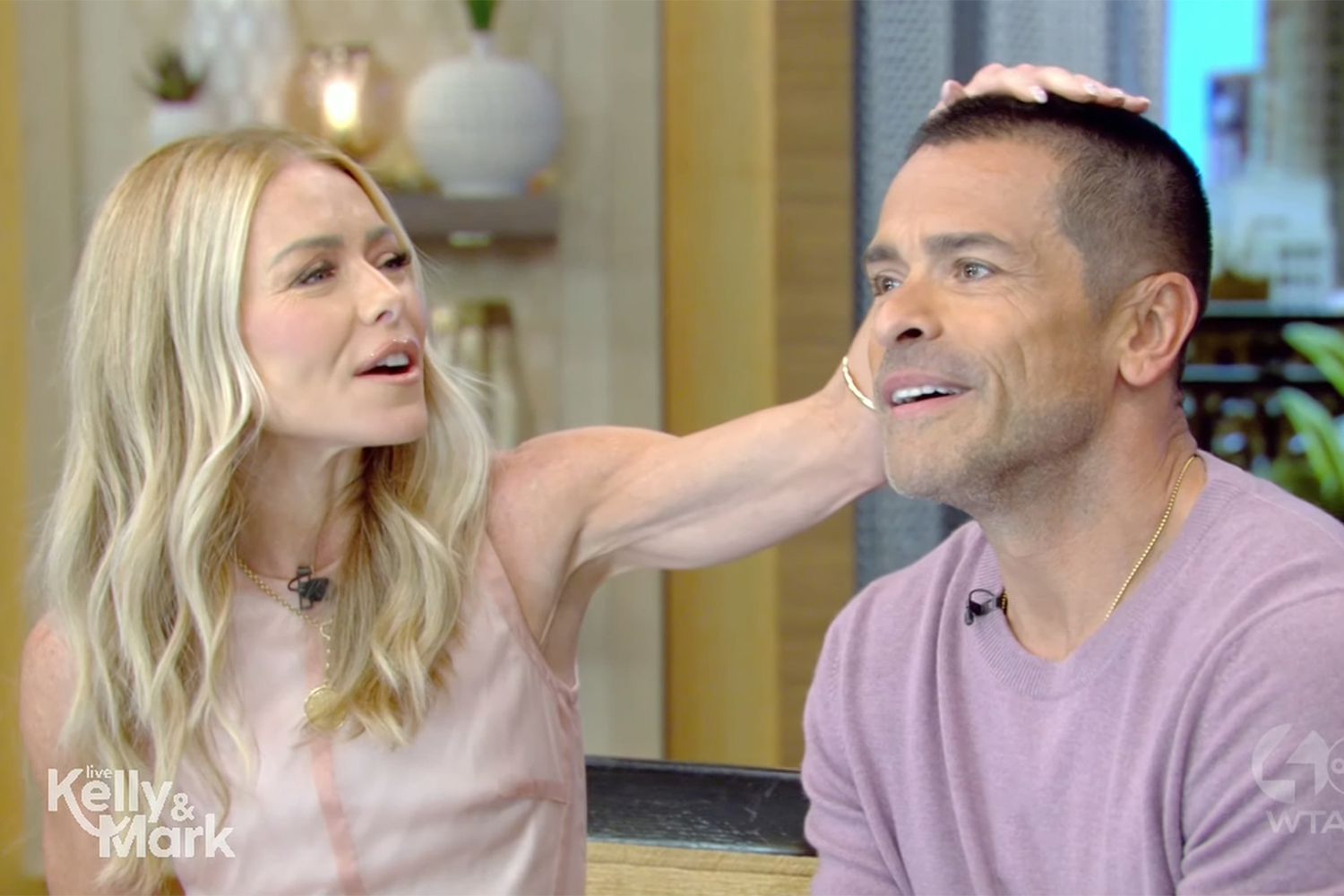 Mark Consuelos Debuts New Buzz Cut on LIVE with Kelly and Mark