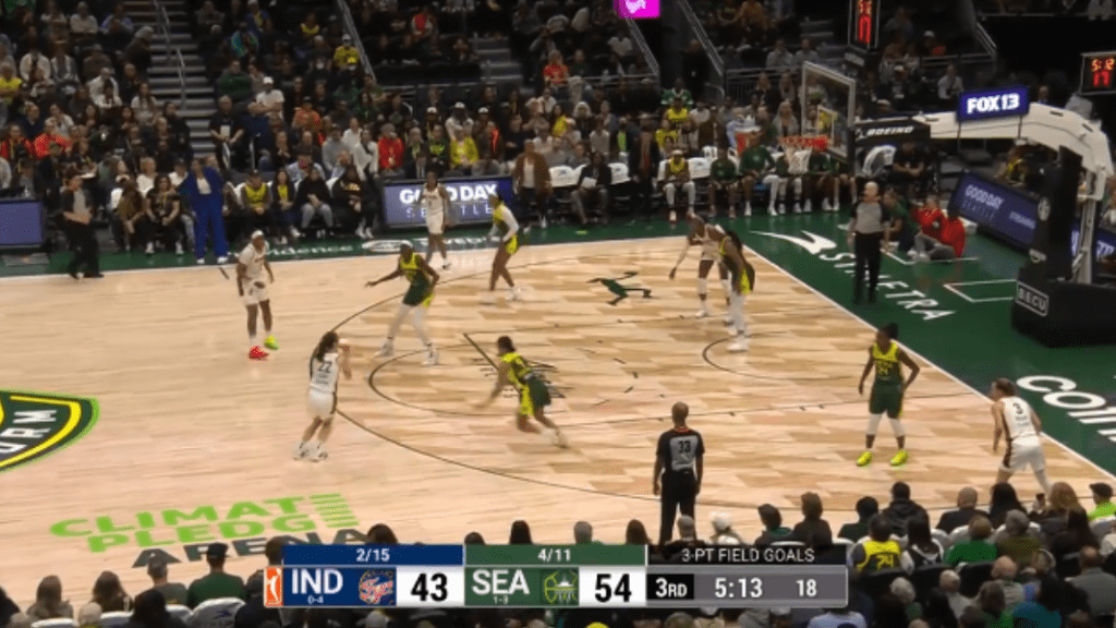 Indiana Fever Rookie Caitlin Clark's Jaw-Dropping 3-Pointer Against Seattle Storm