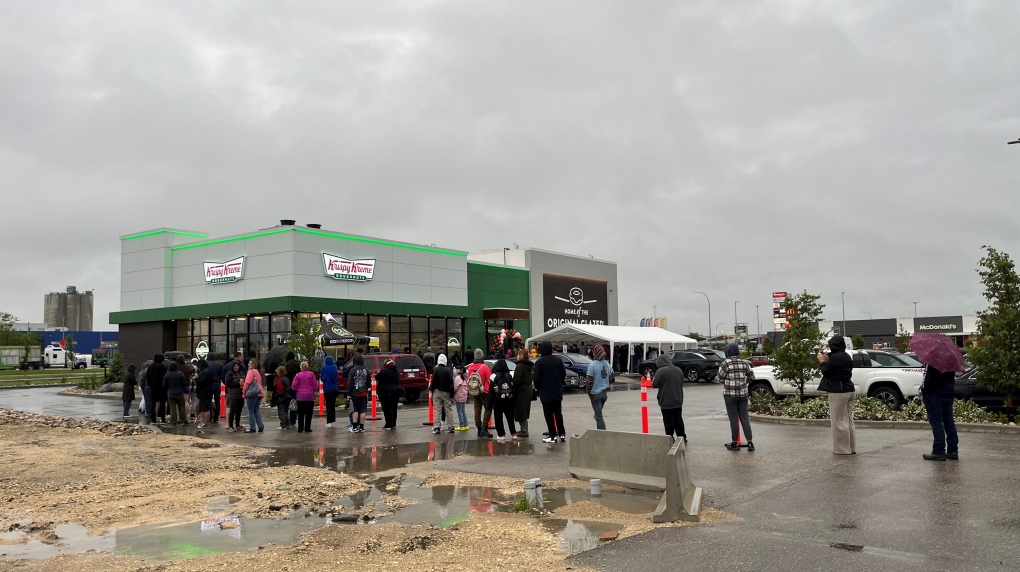 Excitement as Krispy Kreme Debuts in Winnipeg