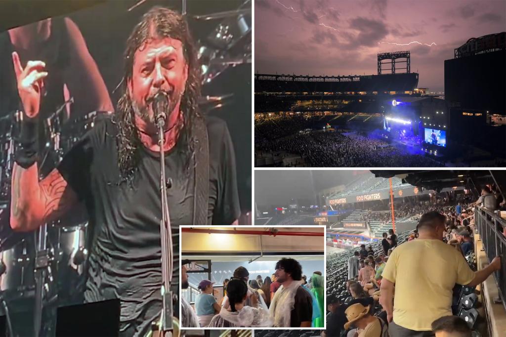 Foo Fighters Forced to End Citi Field Concert Early Due to Severe Weather - Latest Update