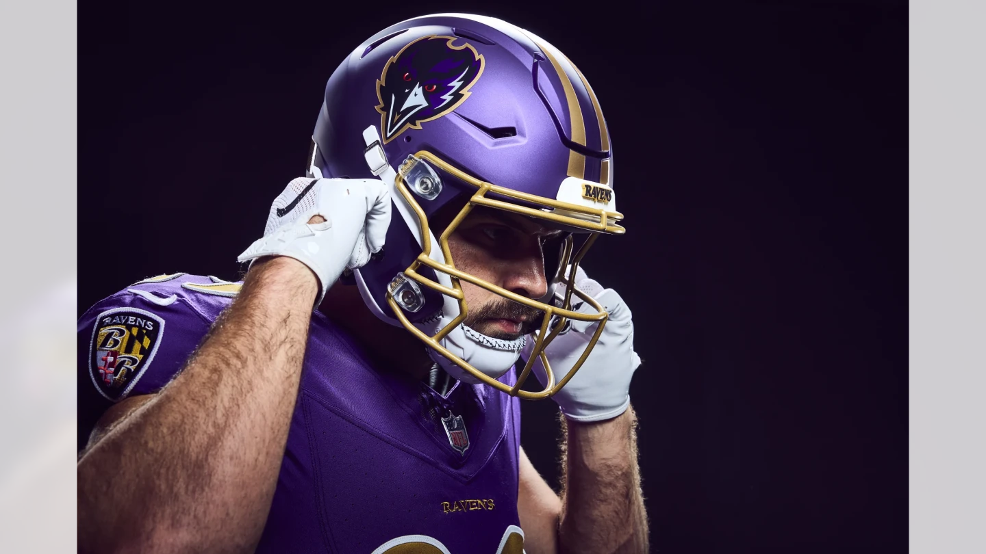 Baltimore Ravens Unveil New Purple Rising Helmet for 2024 Season