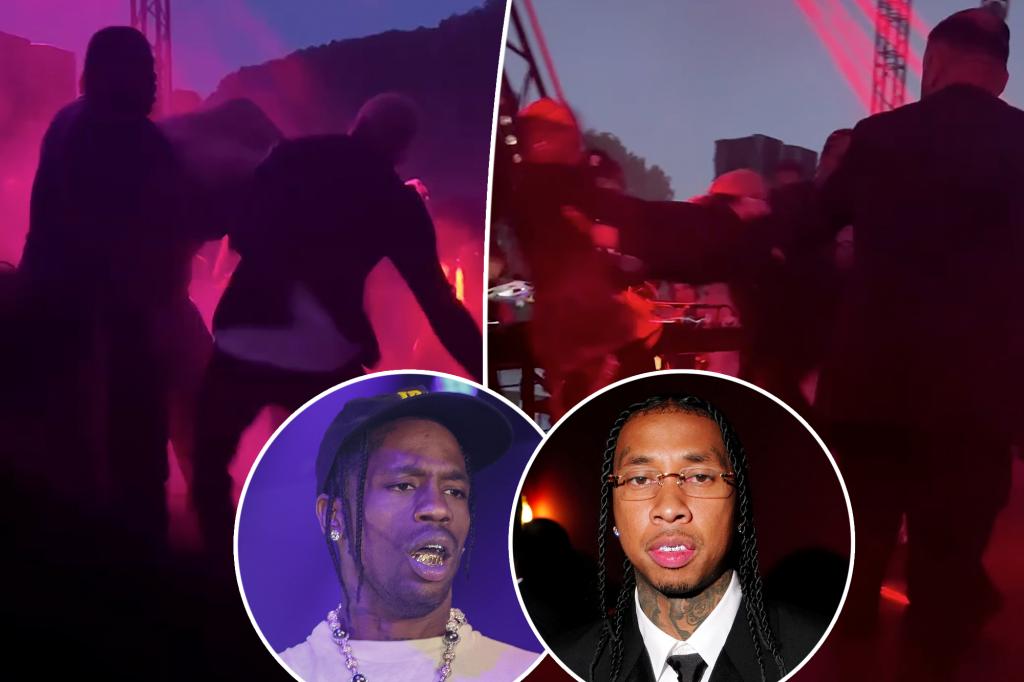 Travis Scott and Tyga's Pal Get into a Heated Brawl at Cannes Afterparty