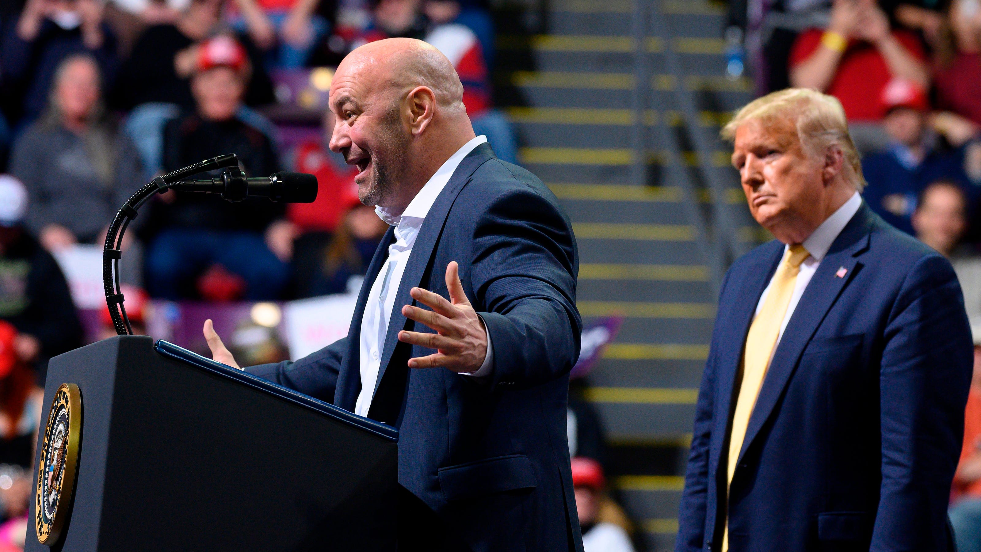 Ultimate Victory: Dana White Welcomes Trump at UFC Event