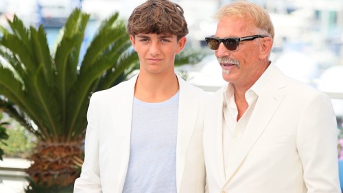 Kevin Costner's Son Hayes, 15, Making Acting Debut in 'Horizon: An American Saga' Photocall at Cannes Film Festival