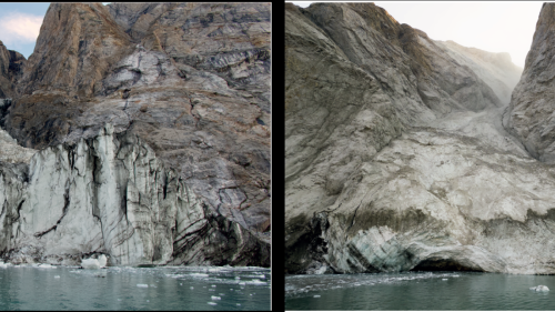 Greenland Landslide: Unusual Global Seismic Signal and Climate Change Impact