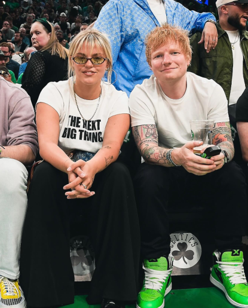 Ed Sheeran and Renee Rapp Spotted at Boston Celtics Playoffs Game