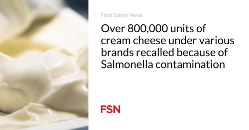 Cream Cheese Recall Due to Salmonella Contamination