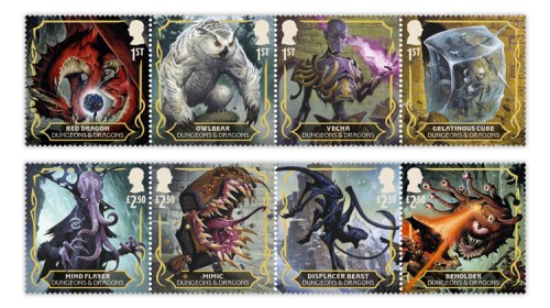 50 Years of Dungeons & Dragons Stamps: Royal Mail's Latest Tribute