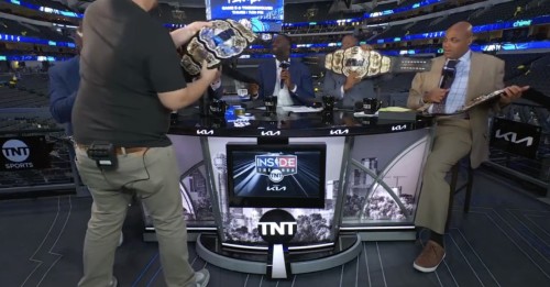 AEW Surprises Shaquille O’Neal and Charles Barkley with Exclusive Belts