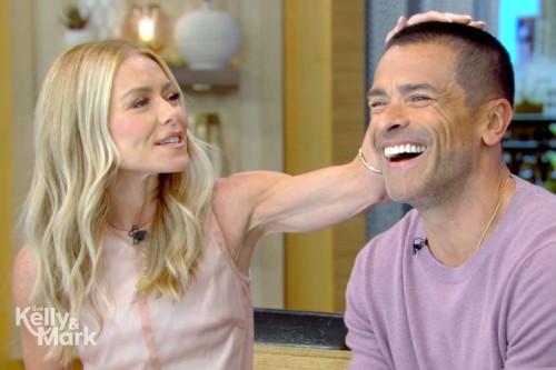 Mark Consuelos Debuts New Buzz Cut on LIVE with Kelly and Mark