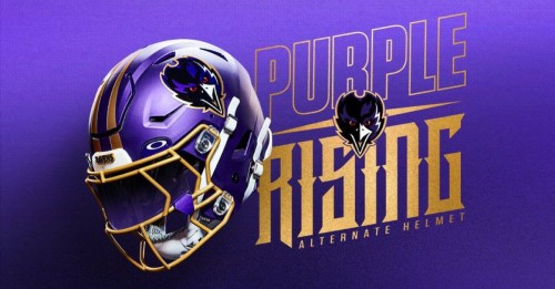 Baltimore Ravens Unveil New Purple Rising Helmet for 2024 Season