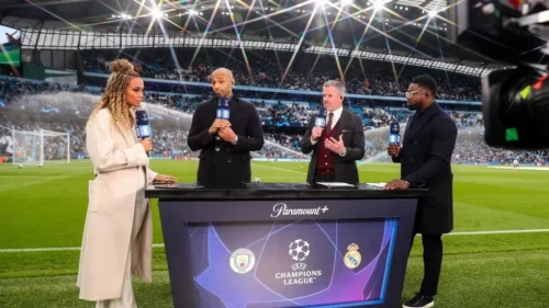 CBS Sports’ UCL Today Studio Show Hosted by Kate Abdo at UEFA Champions League Final 2024